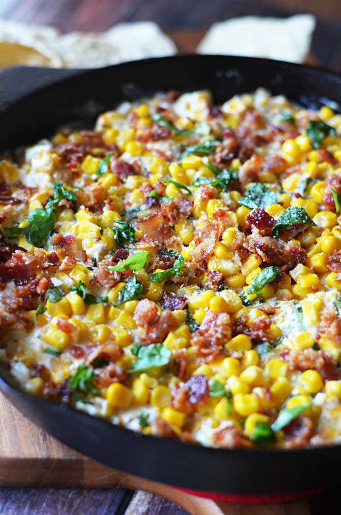 Jalapeño-Lime Cheesy Bacon Corn Dip