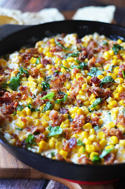 Jalapeño-Lime Cheesy Bacon Corn Dip