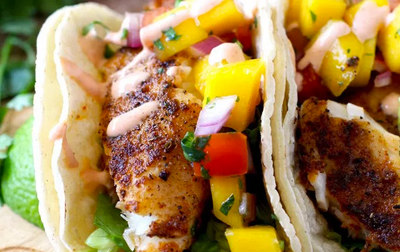 Fish Tacos with Mango Salsa