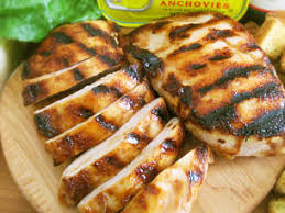 Chipotle Grilled Chicken Breast with Blueberry-Peach Salsa