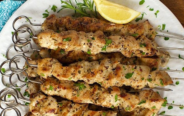 Garlic and Parsley Chicken Kebabs