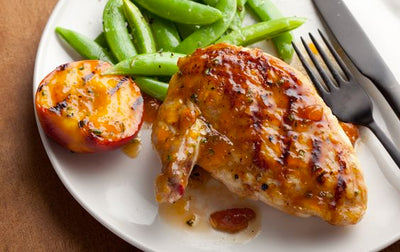 Spicy Peach Glazed Chicken