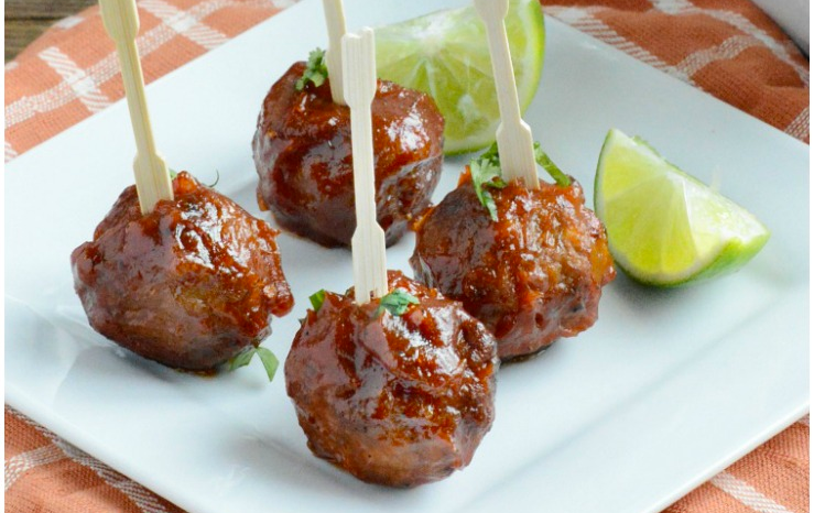 Slow Cooker Chipotle BBQ Meatballs
