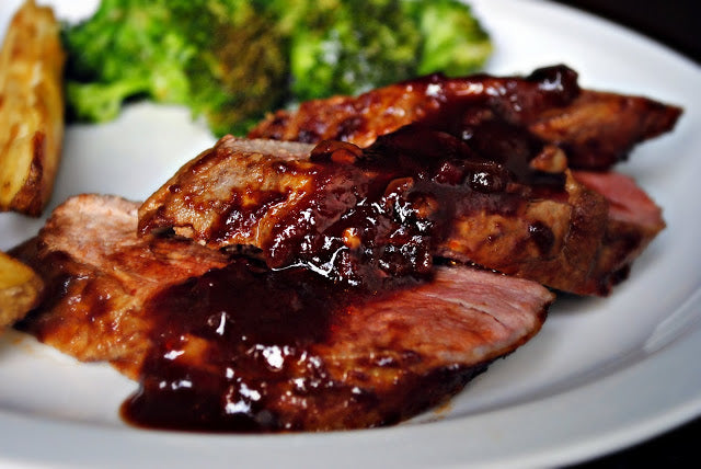 Pomegranate Glazed Steak