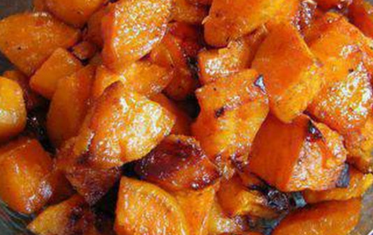 Maple Roasted Cumin Sweet Potatoes